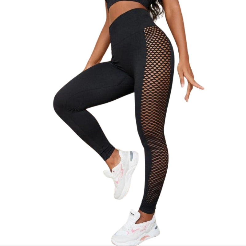 High Waist Hollow Out Fitness Leggings