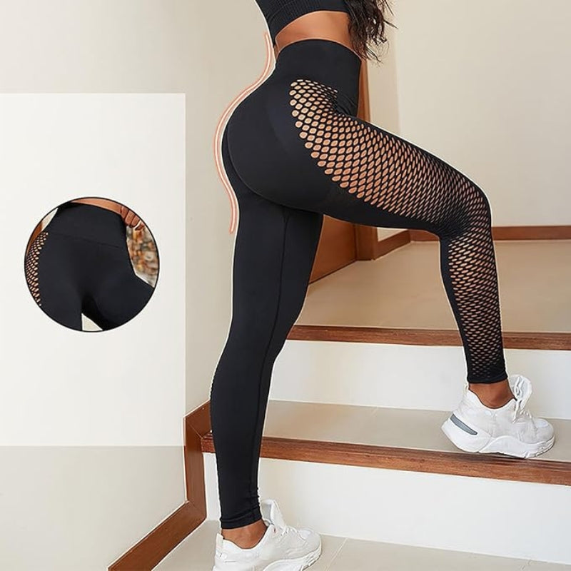 High Waist Hollow Out Fitness Leggings