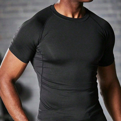 Round Neck Raglan Compression Shirt