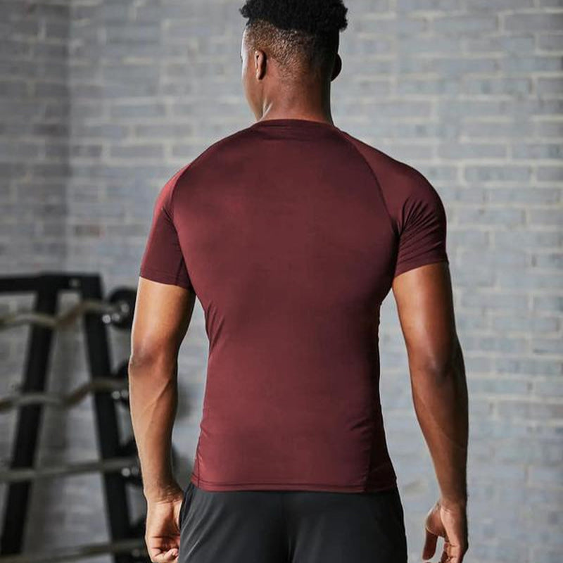 Round Neck Raglan Compression Shirt